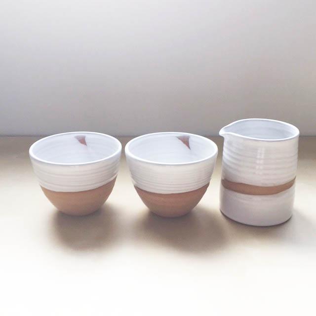 Tea Bowls and Pitcher BUNDLE